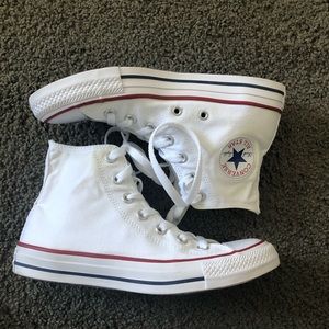 NWOT White Converse Hightops